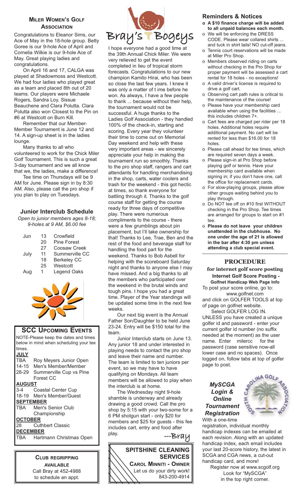 June 2012 newsletter, page 2 of 2