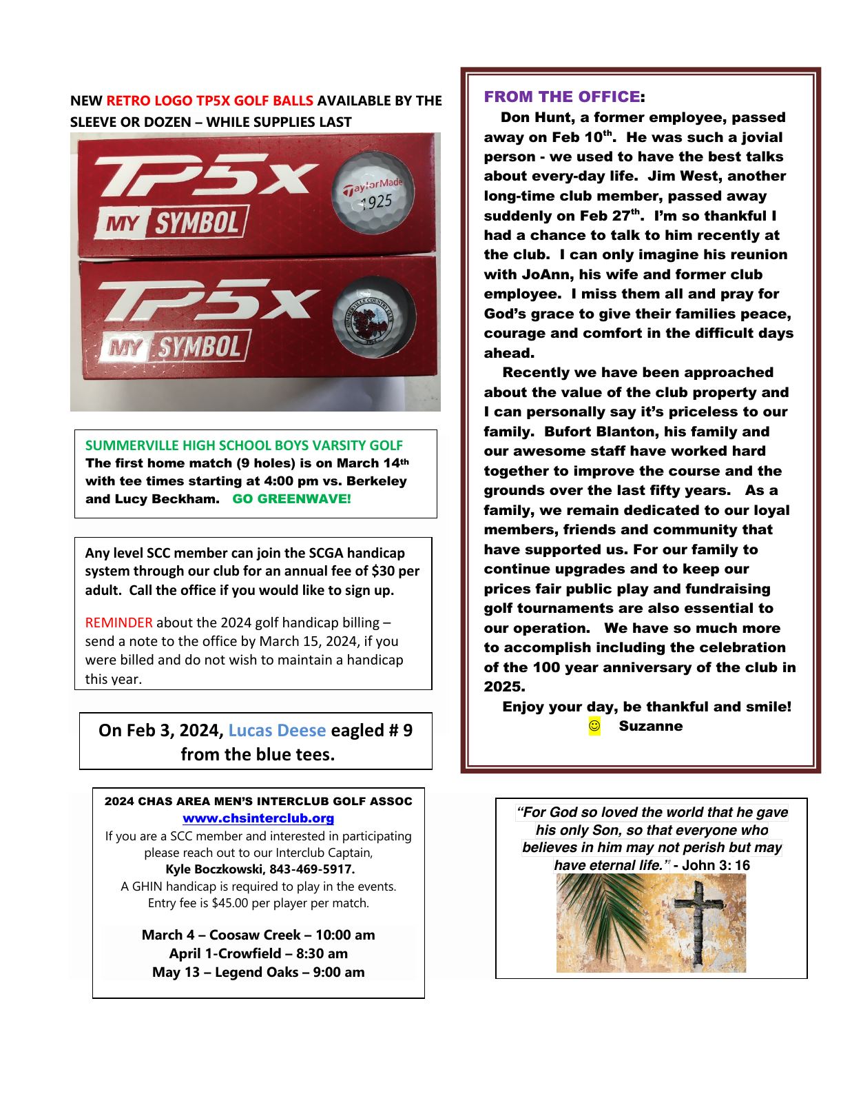 March 2024 newsletter, page 2 of 2